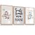 Quadro Infantil Menino Aviãozinho Elefantinho Sonhe Alto Kit 3 Quadros - Imagem 2