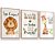 Quadro Infantil Por este Filho eu Orava Leãozinho Girafinha Kit 3 Quadros - Imagem 2