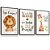 Quadro Infantil Por este Filho eu Orava Leãozinho Girafinha Kit 3 Quadros - Imagem 3
