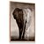 Quadro Decorativo Elefante Selvagem Preto e Branco - Imagem 3