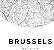 Quadro Decorativo Mapa Cidade Bruxelas Bélgica Nome de Ruas - Imagem 5