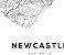Quadro Decorativo Mapa Cidade Newcastle Austrália Nome de Ruas - Imagem 5
