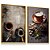 Quadro Decorativo Kit 2 Café Chocolate Grãos Coffee - Imagem 3