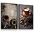 Quadro Decorativo Kit 2 Café Chocolate Grãos Coffee - Imagem 1