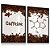 Quadro Decorativo Coffee Fórmula Café Grãos Caffeine Kit 2 - Imagem 1