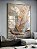 Quadro Decorativo Folhas Douradas Folhagens Bananeira - Imagem 1