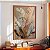 Quadro Decorativo Folhas Douradas Folhagens Bananeira - Imagem 2