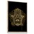 Quadro Decorativo Olho Grego Mão de Hamsá Fátima Dourado Religião - Imagem 4