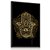 Quadro Decorativo Olho Grego Mão de Hamsá Fátima Dourado Religião - Imagem 1