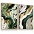 Quadro Abstrato Tons Verde Dourado Green Gold Moderno Kit 2 - Imagem 4