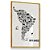 Quadro Decorativo Mapa América do Sul Pontos Turísticos - Imagem 3