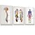 Quadro Coluna Vertebral Cérebro Corpo Humano Pés Esqueleto Kit 3 Quadros - Imagem 2