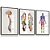 Quadro Coluna Vertebral Cérebro Corpo Humano Pés Esqueleto Kit 3 Quadros - Imagem 1