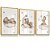 Quadro Decorativo Infantil Ursinho Dormindo Nuvem Pescando Estrelas Kit 3 Quadros - Imagem 3