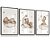 Quadro Decorativo Infantil Ursinho Dormindo Nuvem Pescando Estrelas Kit 3 Quadros - Imagem 4