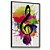 Quadro Decorativo Música Nota Musical Colorido - Imagem 2