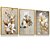 Quadro Decorativo Flor de Lírio Floral Arranjos  de Flores Kit 3 Quadros - Imagem 3