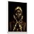 Quadro Decorativo Mulher Negra Jóias Mãos e Turbante Dourados Gold - Imagem 3