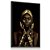 Quadro Decorativo Mulher Negra Jóias Mãos e Turbante Dourados Gold - Imagem 1
