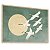 Quadro  Decorativo Pássaros Voadores Brancos Lua Gravura Japonesa - Imagem 5