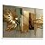 Quadro Decorativo Abstrato Tons Dourado Luxo Gold Folhagem - Imagem 3