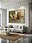 Quadro Decorativo Abstrato Tons Dourado Luxo Gold Folhagem - Imagem 1