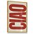 Quadro Decorativo Ciao Itália Retrô Vintage Vermelha La casa de Papel - Imagem 4