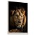 Quadro Decorativo Leão Majestoso Rosto Animal King Rei Judá Fé - Imagem 2