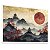 Quadro Decorativo Paisagem Oriental Japonesa Templo Japonês Por do Sol - Imagem 3