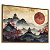 Quadro Decorativo Paisagem Oriental Japonesa Templo Japonês Por do Sol - Imagem 2