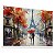 Quadro Decorativo Cidade Paris Pintura Torre Eiffel Casal Guarda Chuva - Imagem 3