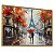 Quadro Decorativo Cidade Paris Pintura Torre Eiffel Casal Guarda Chuva - Imagem 4
