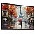 Quadro Decorativo Cidade Paris Pintura Torre Eiffel Casal Guarda Chuva - Imagem 1