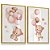 Quadro Decorativo Infantil Ursinho Balões Rosa Estrela - Imagem 4