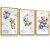 Quadro Decorativo Infantil Ursinho Azul Lua Aviãzinho Balão Nuvens kit 3 - Imagem 3