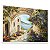 Quadro Decorativo Paisagem a Beira Mar Pintura Vilarejo Flores Rua - Imagem 4