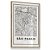 Quadro Decorativo Mapa Cidade São Paulo Nome de Ruas Retangular Brasil - Imagem 4