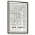 Quadro Decorativo Mapa Las Vegas Nevada Nome de Ruas Retangular - Imagem 3