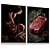 Quadro Decorativo Carne Crua Churrasco Churrascaria Açougue Tempero Kit 2 - Imagem 1