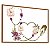 Quadro Decorativo Estetoscópio Flores Rosas Medicina Consultório Clínica - Imagem 1