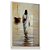 Quadro Decorativo Jesus Caminhando Sobre Água Pintura Tons Claros Barco - Imagem 3