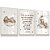 Quadro Decorativo Infantil Ursinho Bege Dormindo Nuvem Lua Estrelas Oração Santo Anjo Kit 3 Quadros - Imagem 1