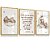 Quadro Decorativo Infantil Ursinho Bege Dormindo Nuvem Lua Estrelas Oração Santo Anjo Kit 3 Quadros - Imagem 3