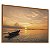 Quadro Decorativo Barco Praia Mar Oceano Por do Sol Natureza - Imagem 5