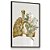 Quadro Decorativo Anatomia Pulmão Tons Flores Verdes Medicina Clínica - Imagem 4
