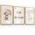 Quadro Infantil Kit 3 Infantil Ovelhinha Oração Salmos Personalizado - Imagem 3