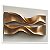Quadro Decorativo Abstrato Gold Tons Dourado Curvas Linhas Ondas - Imagem 2