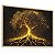 Quadro Decorativo Árvore da Vida Tons Preto Dourado Raízes Natureza - Imagem 3