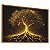 Quadro Decorativo Árvore da Vida Tons Preto Dourado Raízes Natureza - Imagem 5