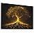 Quadro Decorativo Árvore da Vida Tons Preto Dourado Raízes Natureza - Imagem 1